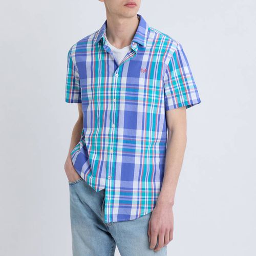 Blue Check Cotton Shirt - Crew Clothing - Modalova