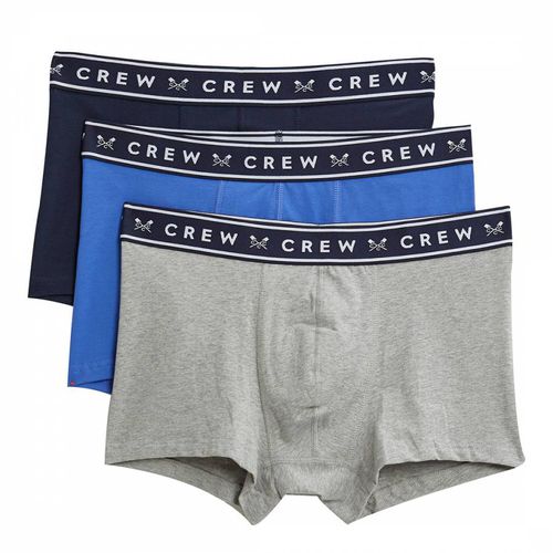 Blue 3 Pack Solid Boxers - Crew Clothing - Modalova
