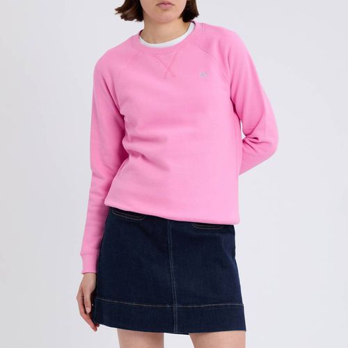 Pink Pique Cotton Crew Sweatshirt - Crew Clothing - Modalova