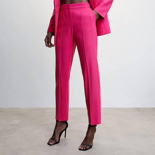 Fuchsia Straight Suit Trousers - Mango - Modalova