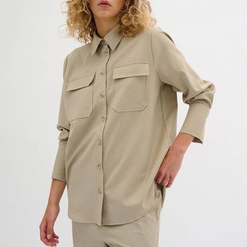 Beige Wool Blend Shirt - My Essential Wardrobe - Modalova