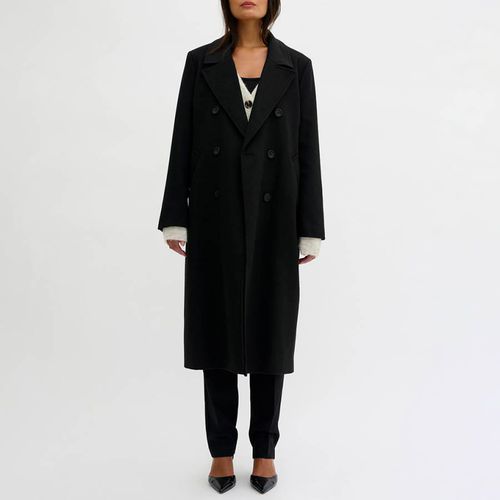 Double Breasted Wool Blend Coat - My Essential Wardrobe - Modalova