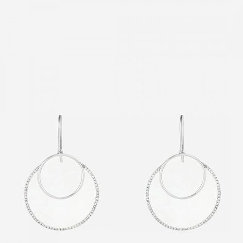 K White "Double circle" Diamond Earring - MUSE - Modalova