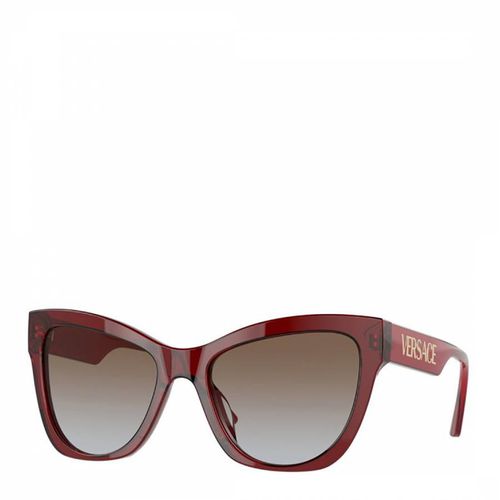 Women's Red Crystal Sunglasses 56mm - Versace - Modalova