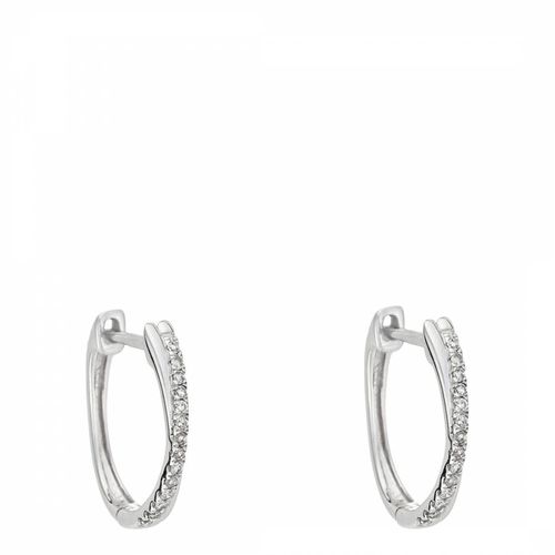 Diamond Graphic Hoop Earrings - Diamantini - Modalova