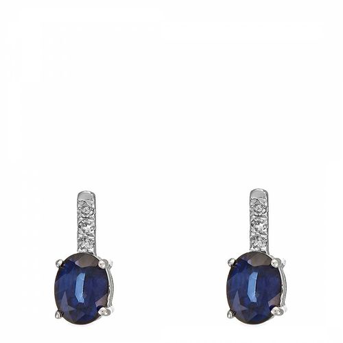 Diamond & Sapphire Night Blue Dream Earrings - Diamantini - Modalova