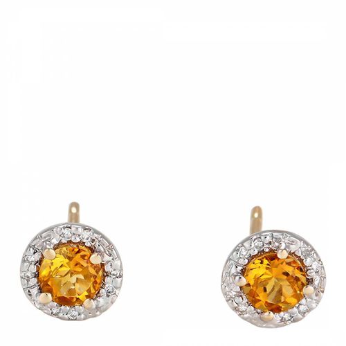 Diamond & Citrine Popi Earrings - Diamantini - Modalova