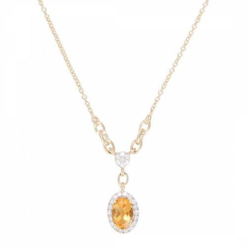 Yellow Gold Assirala Necklace - Diamantini - Modalova