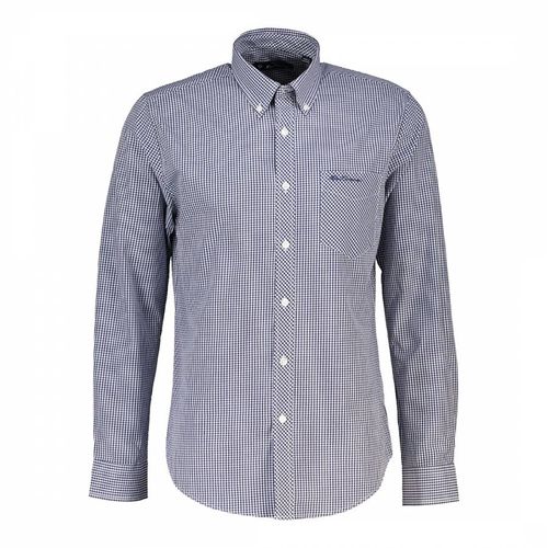 Blue Checked Cotton Shirt - Ben Sherman - Modalova