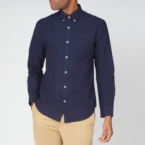 Navy Long Sleeve Cotton Shirt - Ben Sherman - Modalova