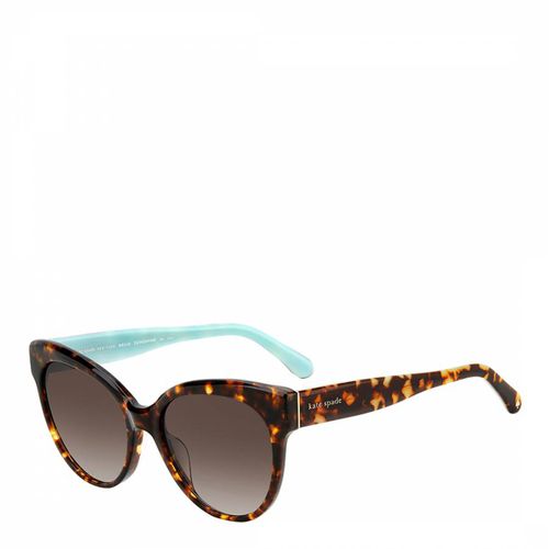 Havana Cat Eye Sunglasses - Kate Spade - Modalova