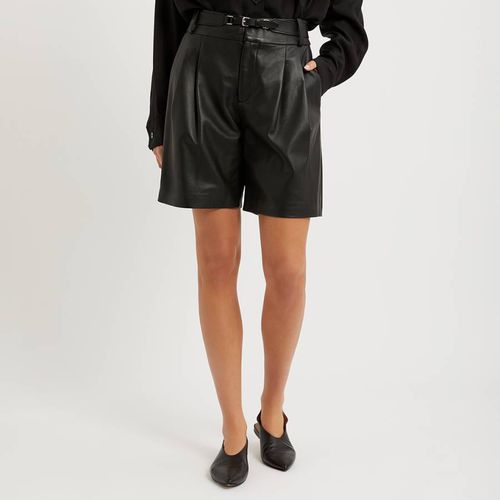 Black Leather Shorts - Size 10 - Pre-Loved Valentino - Modalova