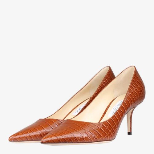 Snake Print Pointed Toe Heels - Size Eu 41 - Pre-Loved HermÃ¨s - Modalova