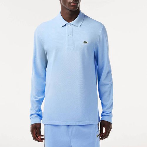 Pale Blue Long Sleeve Polo Shirt - Lacoste - Modalova