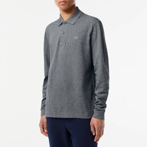Dark Grey Long Sleeve Polo Shirt - Lacoste - Modalova