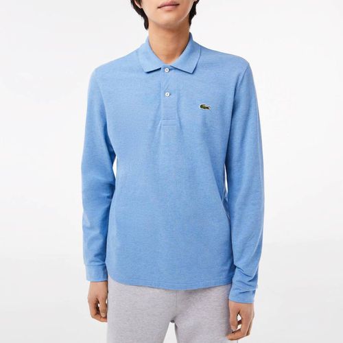Blue Long Sleeve Polo Shirt - Lacoste - Modalova