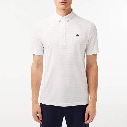 White 4 Button Placket Polo Shirt - Lacoste - Modalova