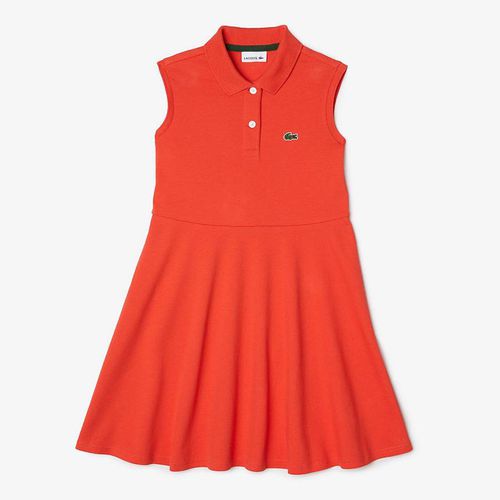 Kid Girl's Coral Polo Shirt Dress - Lacoste - Modalova