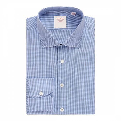 Pale Check Tailored Fit Cotton Shirt - Thomas Pink - Modalova