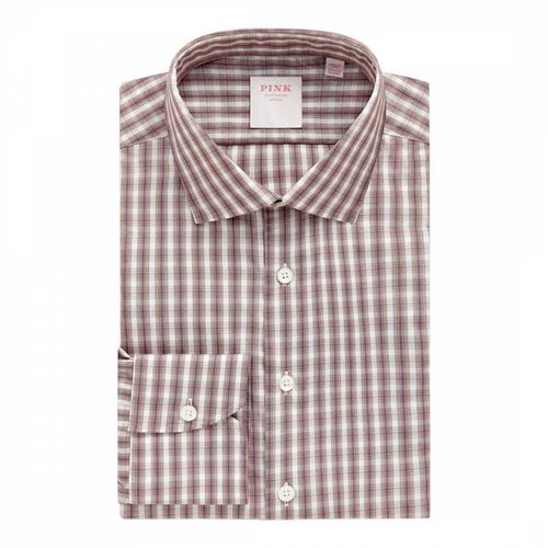 End on End Check Tailored Fit Cotton Shirt - Thomas Pink - Modalova