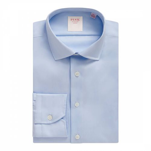 Pale Travel Fine Twill Tailored Fit Cotton Shirt - Thomas Pink - Modalova