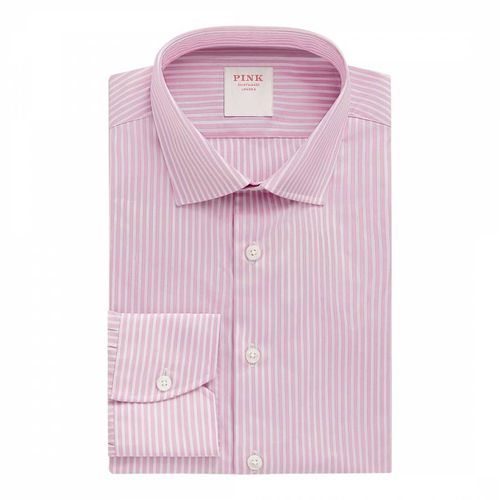 Double Stripe Tailored Fit Cotton Shirt - Thomas Pink - Modalova