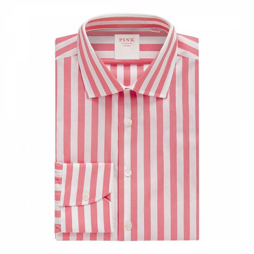 Seaside Stripe Tailored Fit Cotton Shirt - Thomas Pink - Modalova