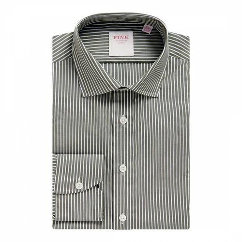 Stripe Tailored Fit Cotton Shirt - Thomas Pink - Modalova