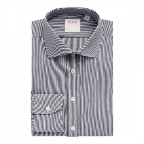Fine Stripe Tailored Fit Cotton Shirt - Thomas Pink - Modalova