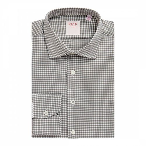 Journey Twill Check Tailored Fit Cotton Shirt - Thomas Pink - Modalova