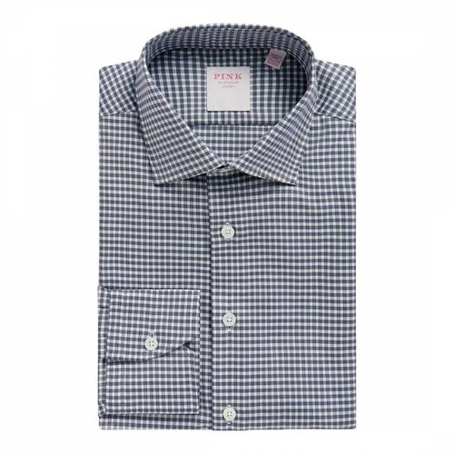 Journey Twill Check Tailored Fit Cotton Shirt - Thomas Pink - Modalova