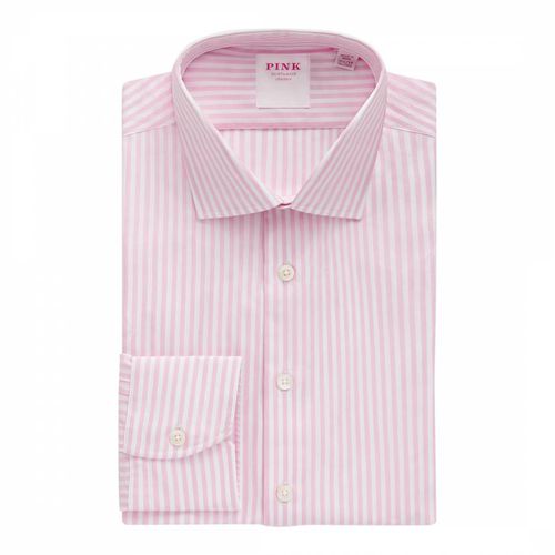 Pale Bengal Stripe Tailored Fit Cotton Shirt - Thomas Pink - Modalova
