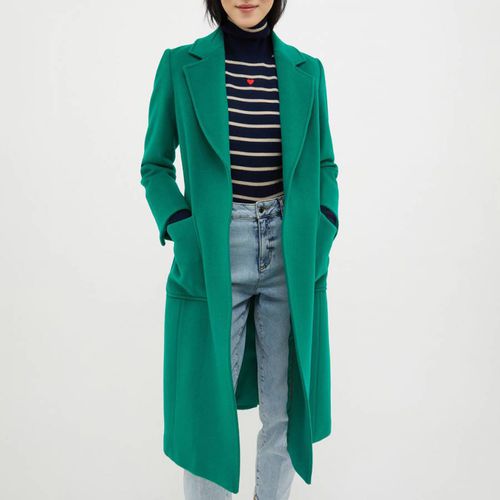 Green Runaway Tie Wool Coat - Max&Co. - Modalova
