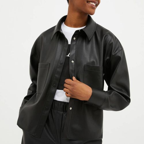 Black Nalut Faux Leather Shirt - Max&Co. - Modalova
