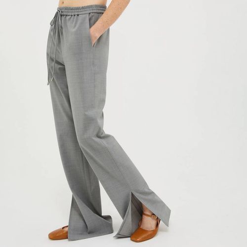 Grey Wool Blend Grissino Trouser - Max&Co. - Modalova