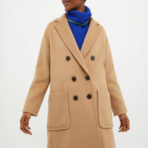 Camel Elemento Wool Blend Coat - Max&Co. - Modalova