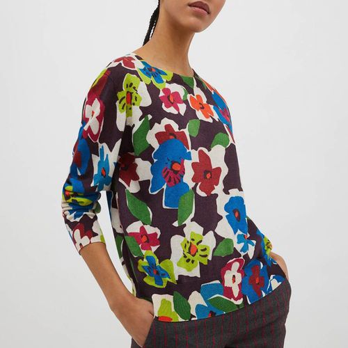 Floral Cotton Blend Top - Max&Co. - Modalova