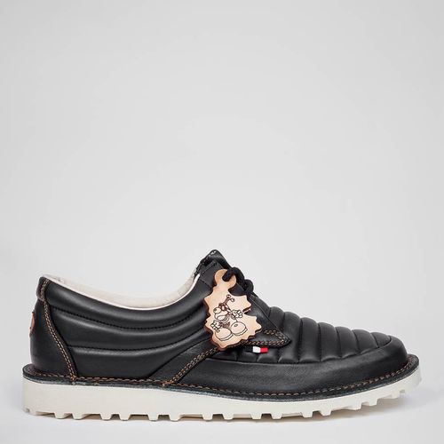 Black Lennox Leather Lace Up Shoes - POD - Modalova