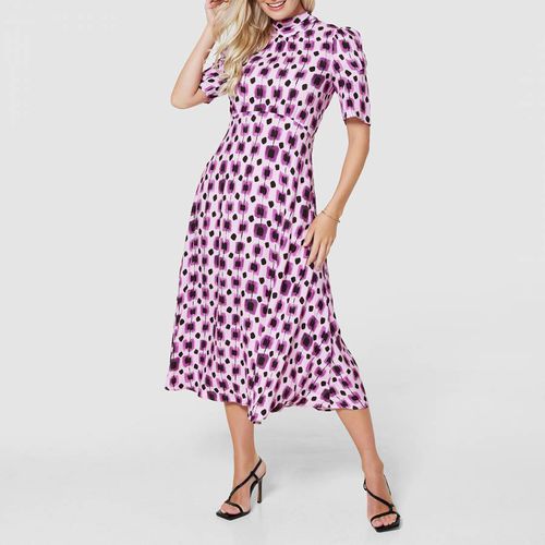 Multi Tie Back Print Midi Dress - Closet - Modalova