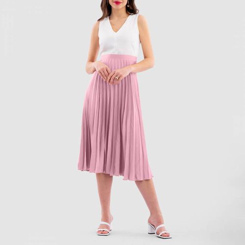 Pink Pleated Skirt Dress - Closet - Modalova
