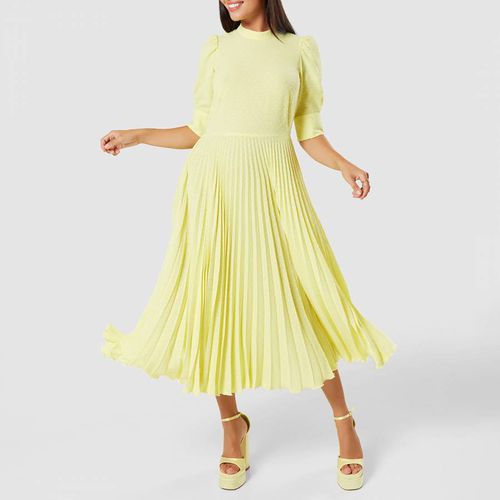 Yellow A-line Pleated Dress - Closet - Modalova