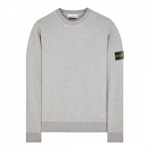 Crew Neck Cotton Fleece Sweatshirt - Stone Island - Modalova