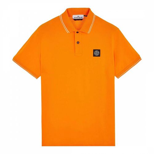 Contrast Trims Cotton Blend Polo Shirt - Stone Island - Modalova