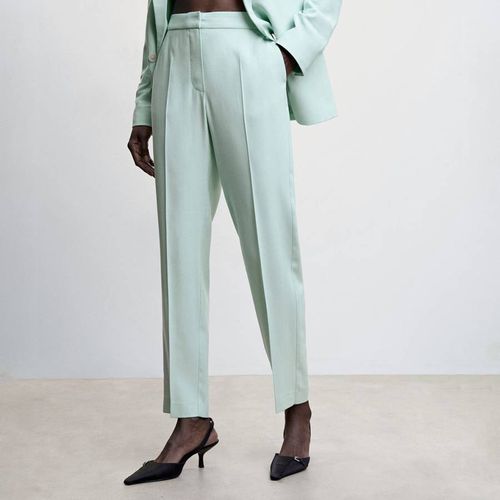 Mint Green Straight Suit Trousers - Mango - Modalova