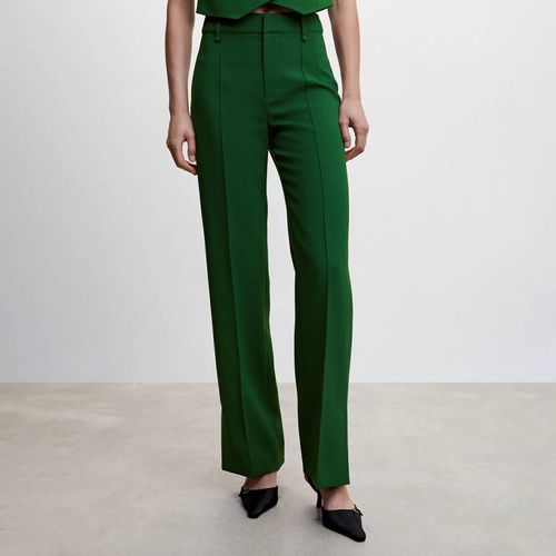 Green Straight Suit Trousers - Mango - Modalova