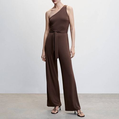 Brown Asymmetrical Jumpsuit - Mango - Modalova