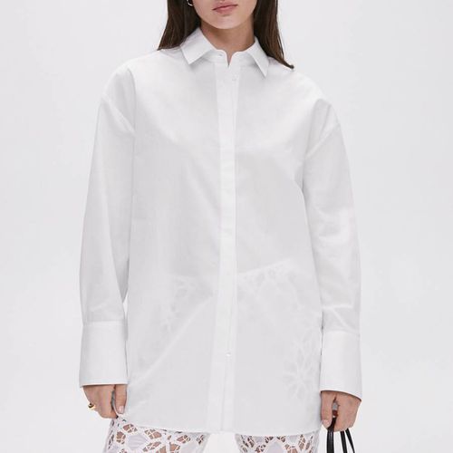 White Oversized Cotton Shirt - Mango - Modalova