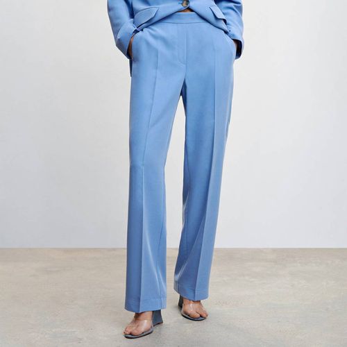 Sky Blue Modal Suit Trousers - Mango - Modalova