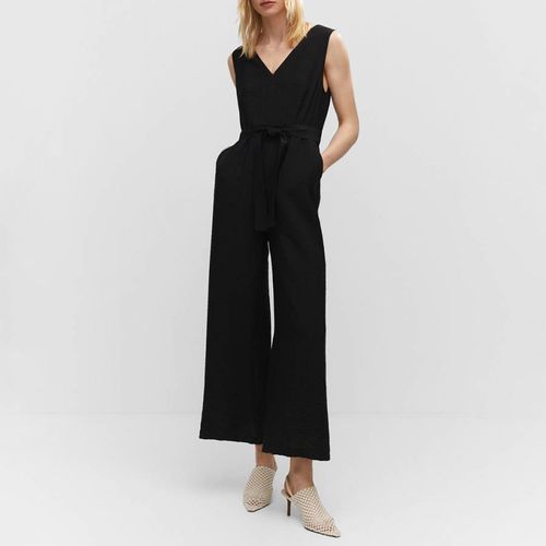 Black Bow Long Jumpsuit - Mango - Modalova