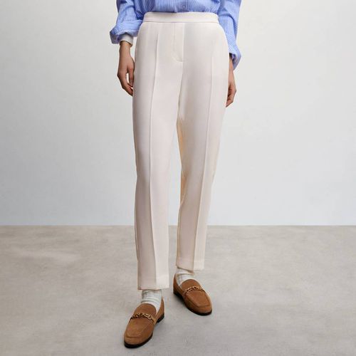 Ecru Flowy Suit Trousers - Mango - Modalova